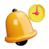 Bell and clock icon